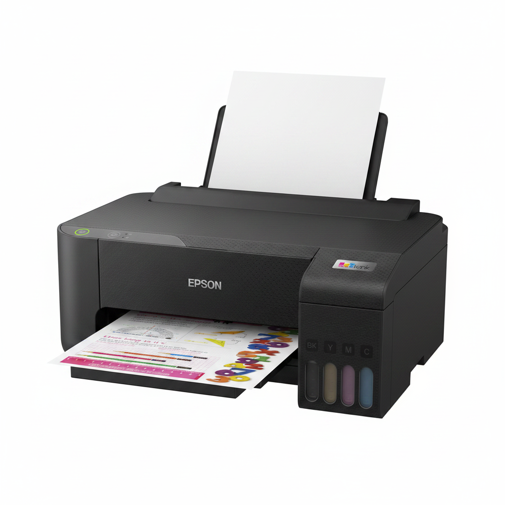 Imprimanta inkjet color CISS Epson L1230 white background