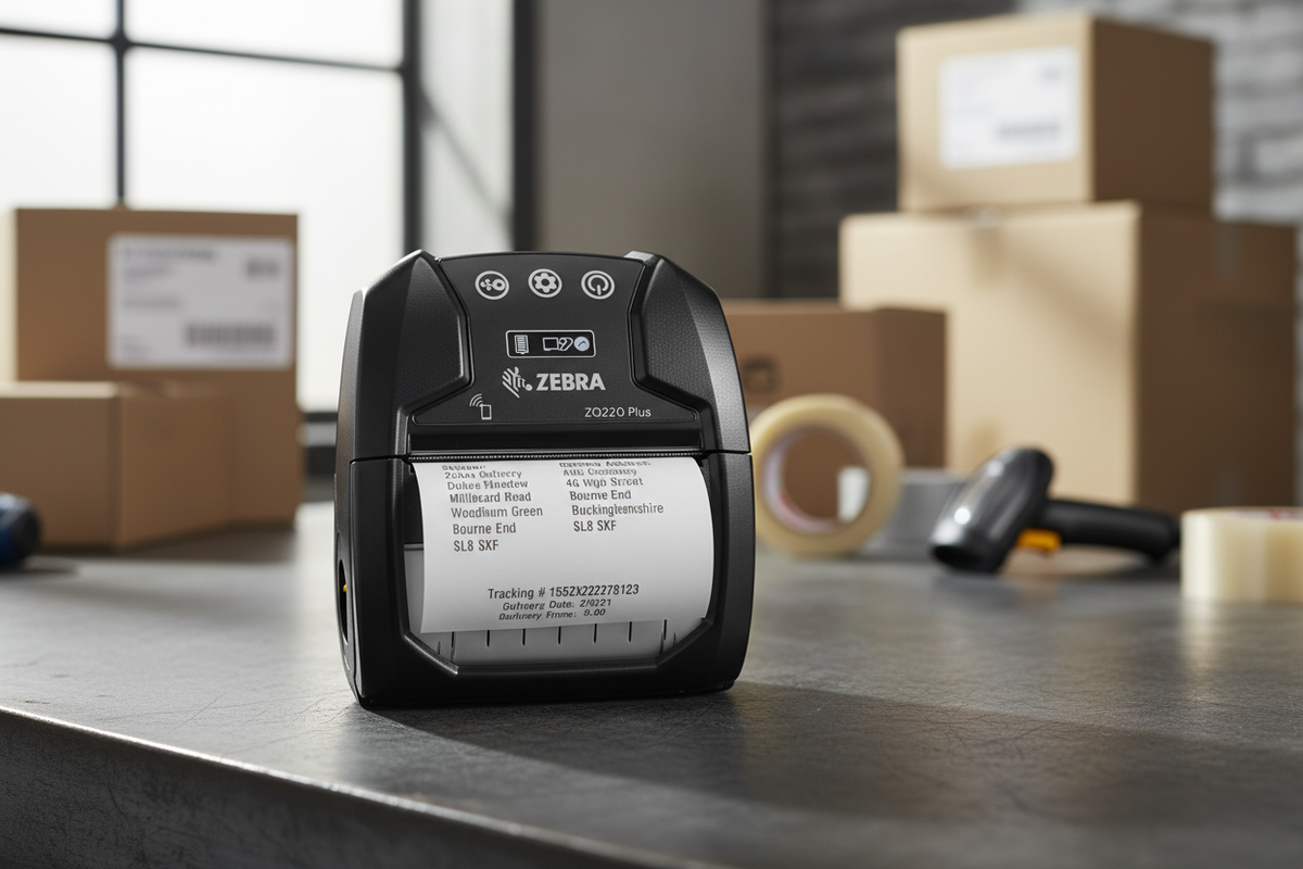 Zebra ZQ220 Plus in professional setting
