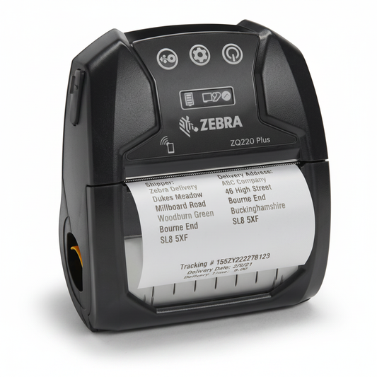 Zebra ZQ220 Plus white background